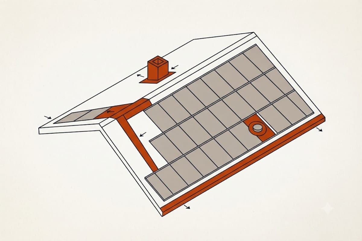 The four places roof sheathing rot usually appears